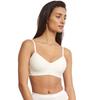 Bügelloser BH SLOGGI "EVER Ease P", Damen, Gr. XL, N-Gr, weiß (silk weiß), Single Jersey, Obermaterial: 50% Baumwolle, 39% Polyester, 11% Elasthan, unifarben, sportlich, BHs, Temperaturausgleichend