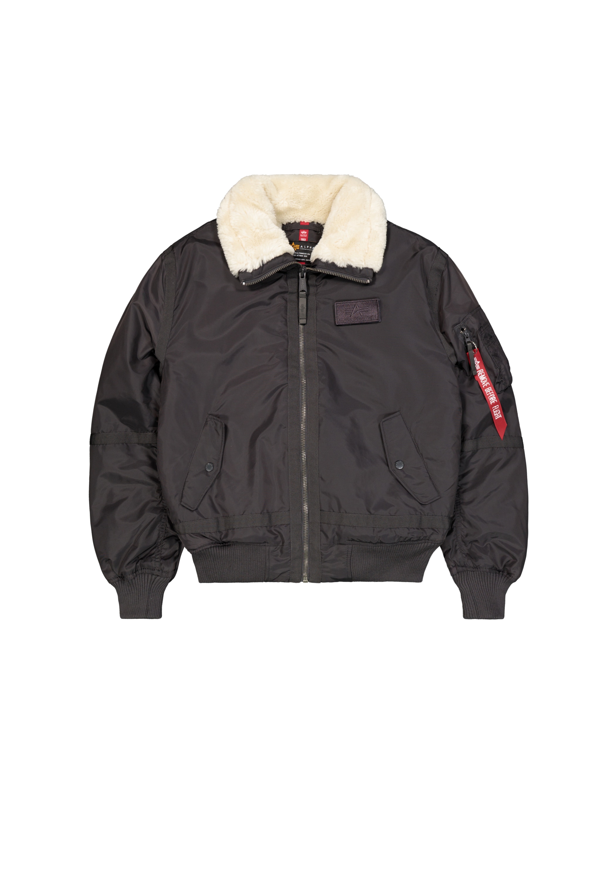Bomberjacke ALPHA INDUSTRIES "B-15 III TT Two Tone", Herren, Gr. XL, grau (vintage grau), Obermaterial: 100% Nylon, Futter: 100% Polyester, Ärmelfutter: 100% Nylon, Füllung: 100% Polyester, Jacken Bomberjacke