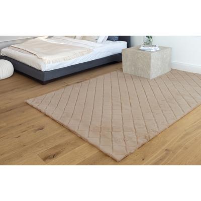 Teppich PADIRO "Imala 125", beige, B:200cm H:30mm L:290cm, Polyester, Teppiche, Besonders weiche Haptik, flauschig, geprägtes Muster Image