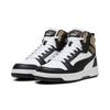 Sneaker PUMA "REBOUND V6", Gr. 44, weiß (puma weiß, puma schwarz, oak branch), unifarben, sportlich, Schuhe