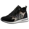 Keilsneaker REMONTE, Damen, Gr. 38, gold (schwarz, goldfarben), Textil, Lederimitat, sportlich, Schuhe Sneaker, Freizeitschuh, High-Top-Sneaker, Schnürer, Innenreißverschluss