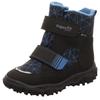 Klettstiefel SUPERFIT "HUSKY WMS: mittel", Kinder, Gr. 32, schwarz (schwarz, blau), Textil, casual, Schuhe, Snowboots, Winterstiefel mit GORE TEX-Membran