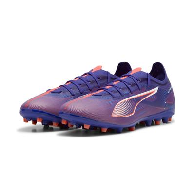 Fußballschuh PUMA "ULTRA 5 MATCH MG" Gr. 41, blau (lapis lazuli-puma white-sunset glow) Schuhe