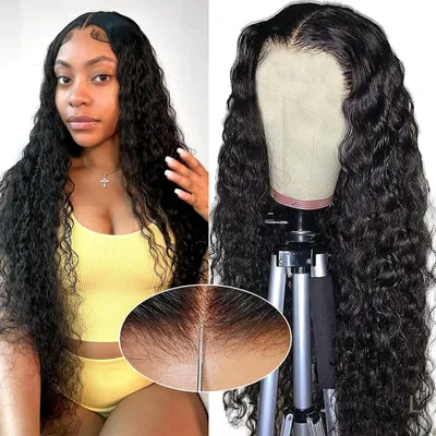 Glueless Wig Human Hair Reay To Wear 5×5 6x4 HD Lace Closure Wig 30 Inch Deep Wave Frontal Wig Pre