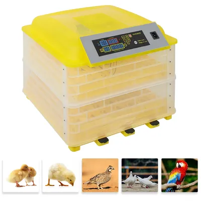 2 in1 112-Egg Poultry Incubator Auto-Turning Digital Control for Chickens Ducks Geese Quail Parrot