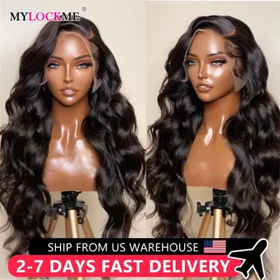 13x4 Lace Frontal Wig Brazilian Body Wave 13x6 Transparent Lace Front Human Hair Wigs Pre Plucked