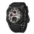 sanda 3356 montre à quartz électronique pour hommes multifonctionnel étanche réveil calendrier étudiant mode montres de sport carrées