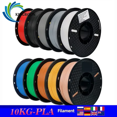 10KG/22LBS Multicolor PLA filament 1KG/Roll 1.75mm For 3D Printer Material for 3D Printing 3D