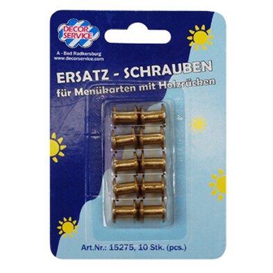 DECOR SERVICE Ersatzschrauben für Speisekarten, Ø10mm, 10 Stk. Image