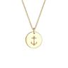 Elli - Moneta dell'Ancora Ciondolo Maritime Ciondolo in Argento Sterling 925 Collane 1 pieces female