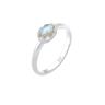 Elli - Vintage Look Basic con Gemma di Labradorite in argento sterling 925 Anelli 1 pieces female