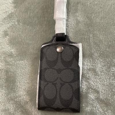 Coach Accessories | Coach Luggage Tag | Color: Black/Gray | Size: Os