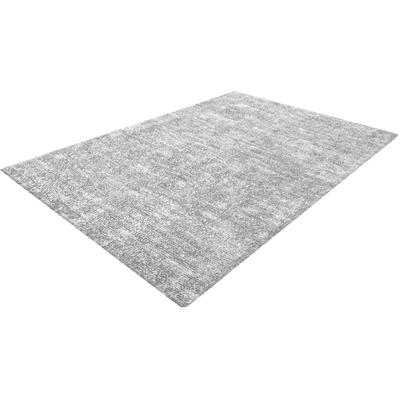 Teppich KAYOOM "Etna 110", grau (grau, silber), B:160cm H:10mm L:230cm, Polyester, Teppiche, Maschinell getufteter Teppi