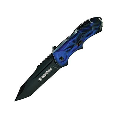 Smith & Wesson Black Ops 3 w/ Blue handle Tanto Blade SWBLOP3TBL