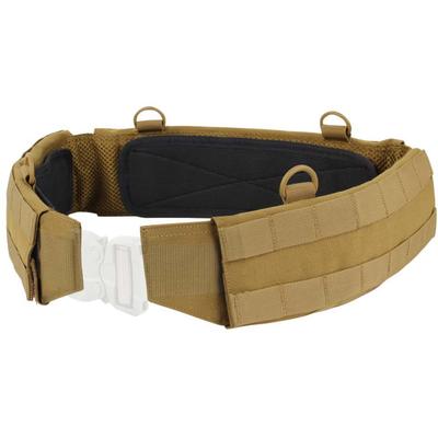 Condor Outdoor Slim Battle Belt w/ Removable Anti-Slip Rubberized Pads Coyote Brown Large 121160-498-L