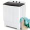 TEMU Portable Washing Machine 30lbs 2 In 1 Compact Twin Tub Washing Machine, 19lbs Washer And 11lbs Spin Dryer With Built-in Drain Pump, Durable Design, Time Control, For For Apartments, Dorms, Rvs