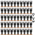 10/50 pezzi lame per sega oscillanti in acciaio ad alto tenore di carbonio 44 mm lame multiutensile con bordo ad arco lame oscillanti resistenti all'usura affilate