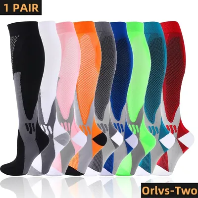 37 Styles Running Men Compression Socks For Football Anti Fatigue Pain Relief 20-30 Mmhg Compression Socks Fit For Sport Socks