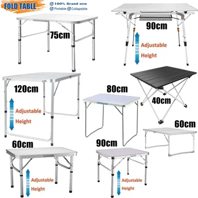 DayPlus Folding Table Heavy Duty Garden Party Picnic Trestle Indoor Outdoor Camping Catering Camping Picnic BBQ Party Table