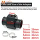 1Pc Auto Indicatore di Temperatura Dell'acqua Temperatura Del Radiatore Temperatura Dell'acqua Comune Tubo Sensore 40mm 38mm 36mm 34mm 32mm 30mm 28mm Adattatore Tubo