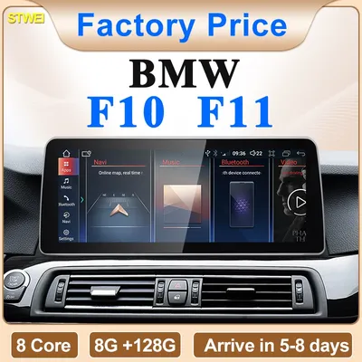 2024 New ID6 ID7 ID8 UI 12.3inc Android System Wireless Carplay AUTO For BMW 5Series F10 F11 CIC NBT Car Video Players GPS NAVI