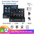 Carplay Android Auto Universale 1 Din Lettore MP5 7 Pollici Manuale Automatico Retrattile Touch Screen Lettore per Auto Radio FM Specchio Link