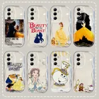 Simpatica custodia per telefono 3D Wave Beauty and The Beast per Samsung Galaxy S24 S22 S23 S21 S20 FE Plus Cover posteriore in Silicone morbido Ultra 4G 5G
