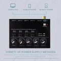 Mixer MAX400 Mini Mixer audio a basso rumore Mixer audio professionale ultra compatto Mixer a 4 canali Uscita RCA stereo per chitarra