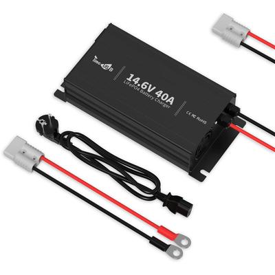 14,6V40A Batterieladegerät für 12V Lithium Batterie LiFePO4 Akku,