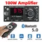 2*50W 100W Amplificatore Lettore Audio FAI DA TE Bluetooth 5.0 MP3 Scheda di Decodifica Lettore MP3