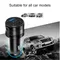 Trasmettitore FM Bluetooth 5.0 per Auto caricabatterie rapido ricevitore Audio vivavoce Wireless lettore MP3 automatico 3.1A accessori per Auto Dual USB