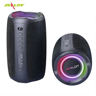 ZEALOT S61 Bluetooth Speaker Wireless Subwoofer TWS Heavy Bass Stereo Portable Support Micro SD Card AUX USB Flash Disk