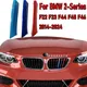 3 pezzi ABS auto da corsa griglia anteriore strisce di rivestimento per BMW F22 F23 F45 F46 F44 serie 2 2014-2023 2024 M accessori per clip per griglia di potenza