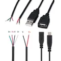 Tipo-c USB Femmina Jack 4 Pin 2 Pin Maschio Femmina Alimentazione Linea dati Cavo di ricarica Cavo di prolunga Connettore L1
