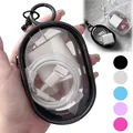 Custodia per cavi trasparente in PVC Custodia per organizer per caricabatterie per auricolari Custodia per gadget con portachiavi Buste trasparenti per esposizione di bambole