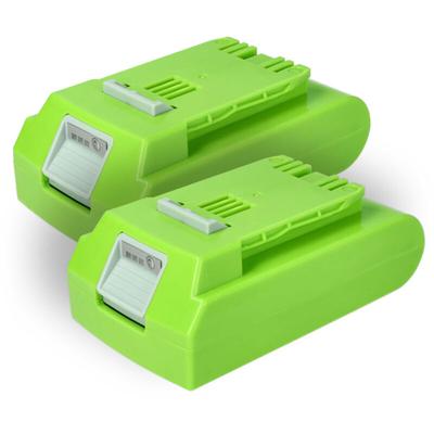 2x Akku kompatibel mit Powerworks 32CM P24LM32, P24AB, P24ST Elektrowerkzeug (2000 mAh, Li-Ion, 24 Image