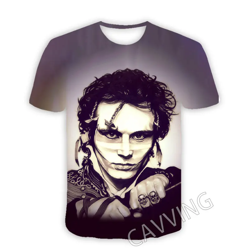 New Fashion Women/Men's 3D Print ADAM ANT Casual T-shirts Hip Hop Tshirts Harajuku Styles Tops Clothing Size : S-7XL