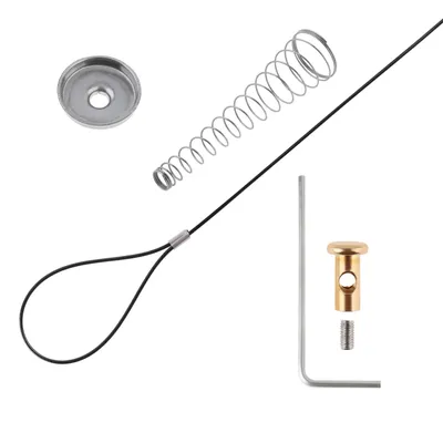 Stainless Steel Spring Gate Latch Cable Pull for Metal Wooden Fence/Garden Door 2 to 6inch Posts with Door Latch Gate Opener