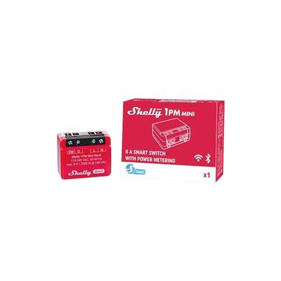 Shelly - Plus 1PM Mini gen 3 Smart WiFi Relaisschalter 1Ch 8A mit Leistungsmessung Image