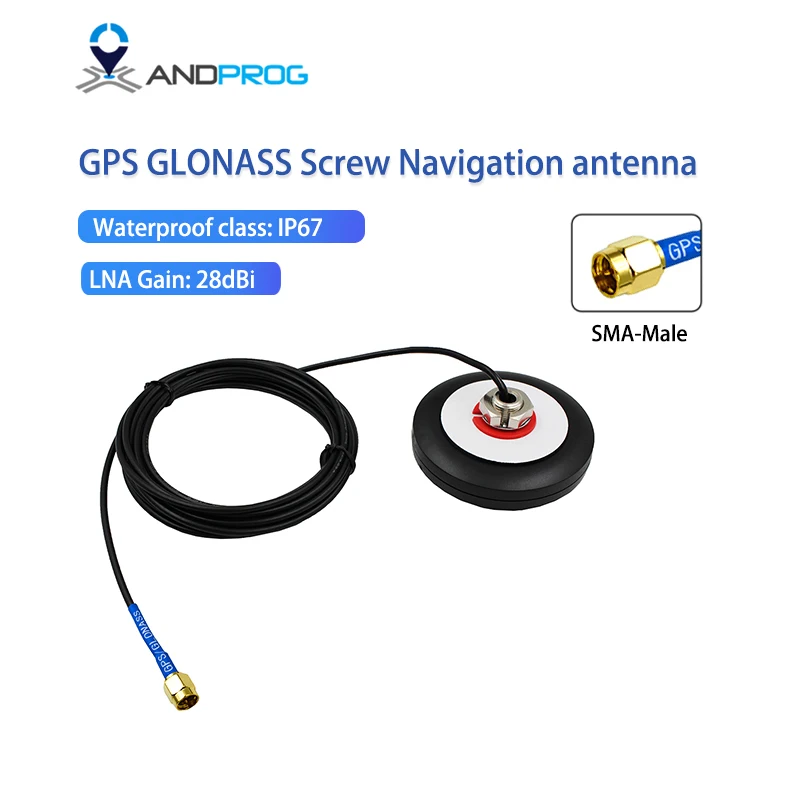 GPS GNSS Glonass Antenna Car Magnet Screw for Car DVD GPS Navigation