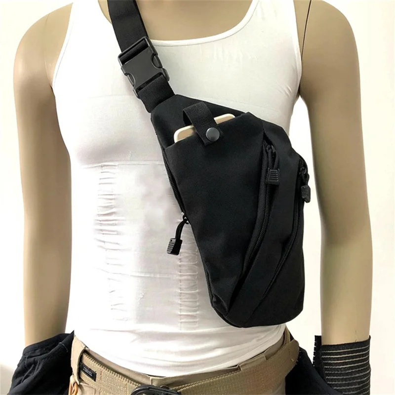 Multifunktionale Taktische Verdeckte Pistole Lagerung Tasche männer Schulter Brust Tasche Pistole Jagd Holster Reise Business Fino Taschen Image