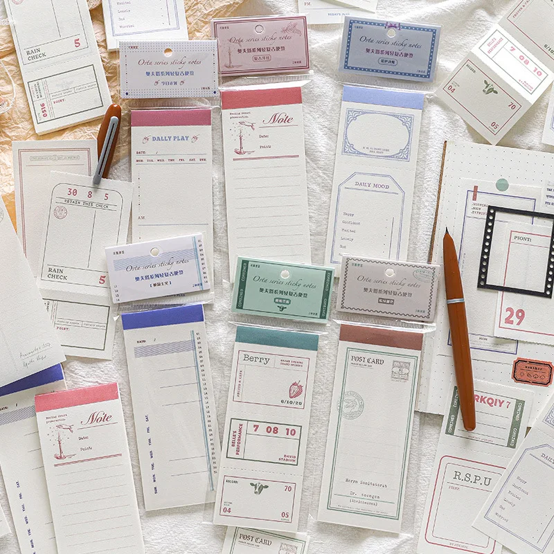 30 teile/los Notiz blöcke Material Papier von Junk Journal Scrap booking Karten Retro Hintergrund Dekoration Papier Image