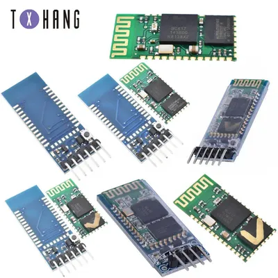 HC-05/HC-06 Bluetooth-Transceiver-Modul, 2,4 G RF, kabelloses industrielles Bluetooth-Modul, RS232/TTL zu UART-Konverter, 4-polig/6 PIN