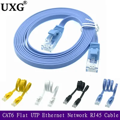 20 cm 50 cm 1 m 3 ft kurzes Kabel CAT6 flaches UTP-Ethernet-Netzwerkkabel RJ45-Patch-LAN-Kabel Schwarz Weiß Blau Farbe 5 m 10 m 20 m 30 m