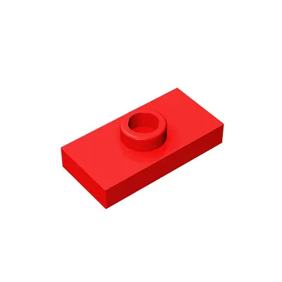 10 Stück MOC Teile 15573 Platte modifiziert 1 x 2 kompatible Steine Image