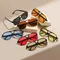 Neue PC-Rahmen runde Sonnenbrille Frauen Männer Vintage Marke quadratische Sonnenbrille für männliche Sonnenbrillen weibliche Brillen Anti-Blend-Sonnenbrille