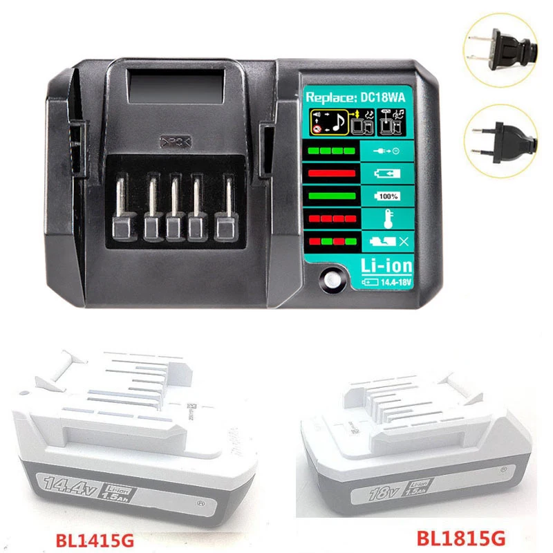 DC18WA BL1815G BL1413G Li-Ion Batterie Ladegerät Für Makita 14,4 V-18 V G serie Batterie Ladegerät wiederaufladbare Power Tool 100 V-240 V Image