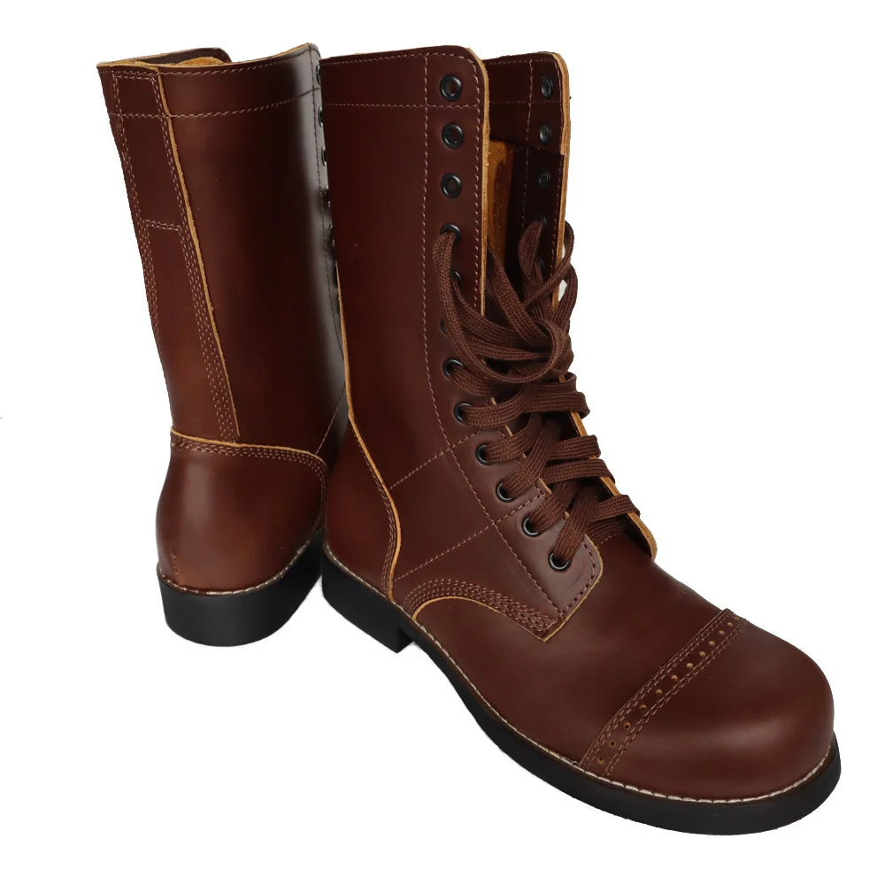 M1942 Fallschirmjäger Stiefel WWII Retro Fallschirmjäger Stiefel für Fallschirmjäger Stiefel Lila Vintage Bergsoldat Stiefel