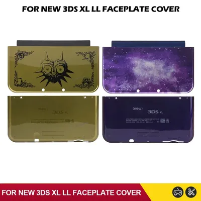 Gold Lila Limited Edition Für Neue 3DS XL/LL Top Bottom Gehäuse Shell Fall Ersatz Frontplatte Image