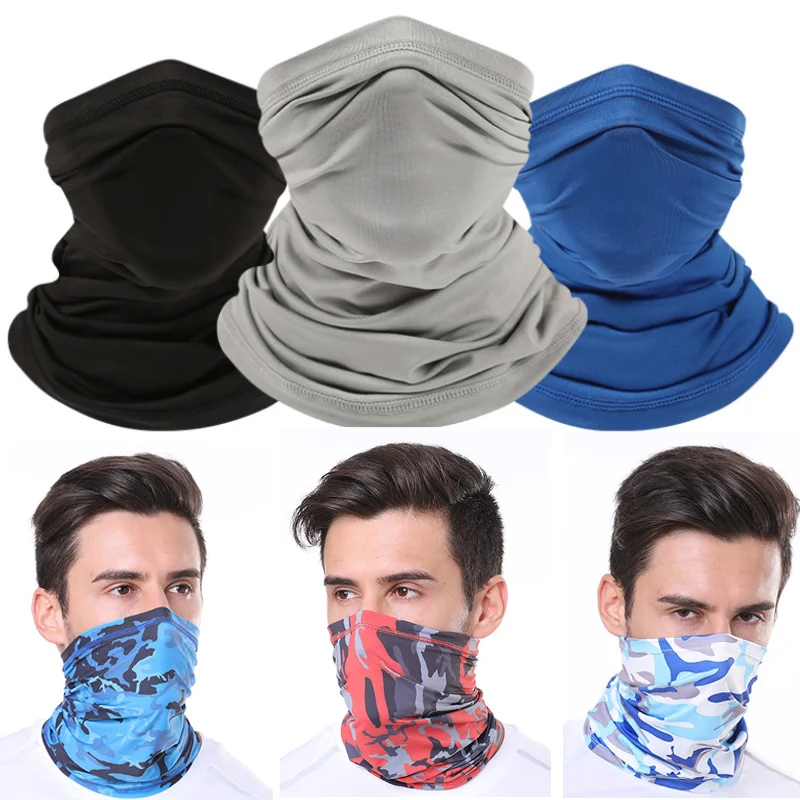 UV-Schutz-Schal, Eisseide, Gesichtsbedeckung, Maske, Halsrohr, schnell trocknend, Outdoor, Angeln, Radfahren, magisches Motorrad, atmungsaktives Bandana Image
